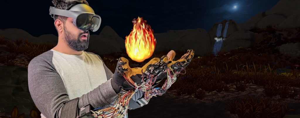 Fiery Hands: Designing Thermal Glove through Thermal and Tactile Integration for Virtual Object Manipulation